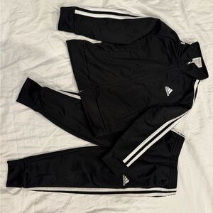Adidas Kids Black Tracksuit Set
